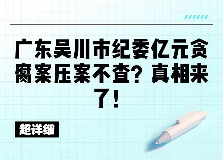喊话！--中央第八巡视组 | 别让&ldquo;亿元级村腐&rdquo;在灯下黑&mdash;&mdash;从广东吴川那贞村案透视基层监督塌方